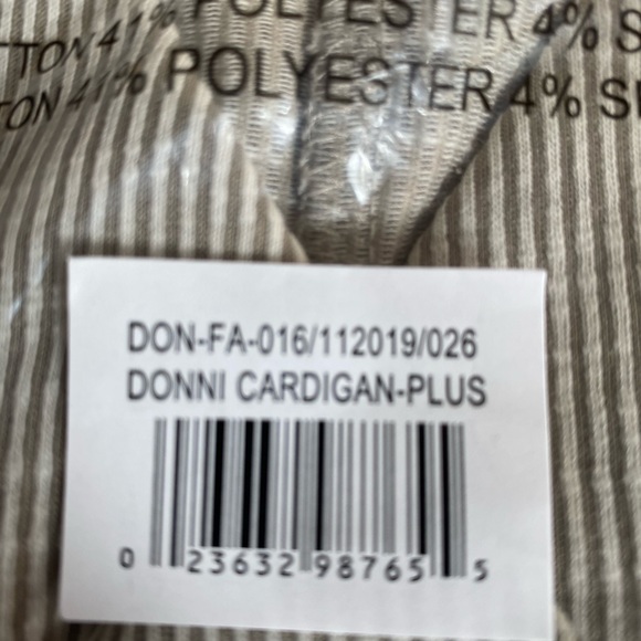 Donni Ribbed Cardigan One Size - Picture 2 of 5